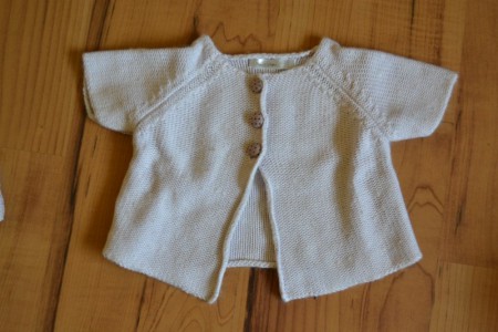 gilet "bout'chou" : 12 mois : 4€ 